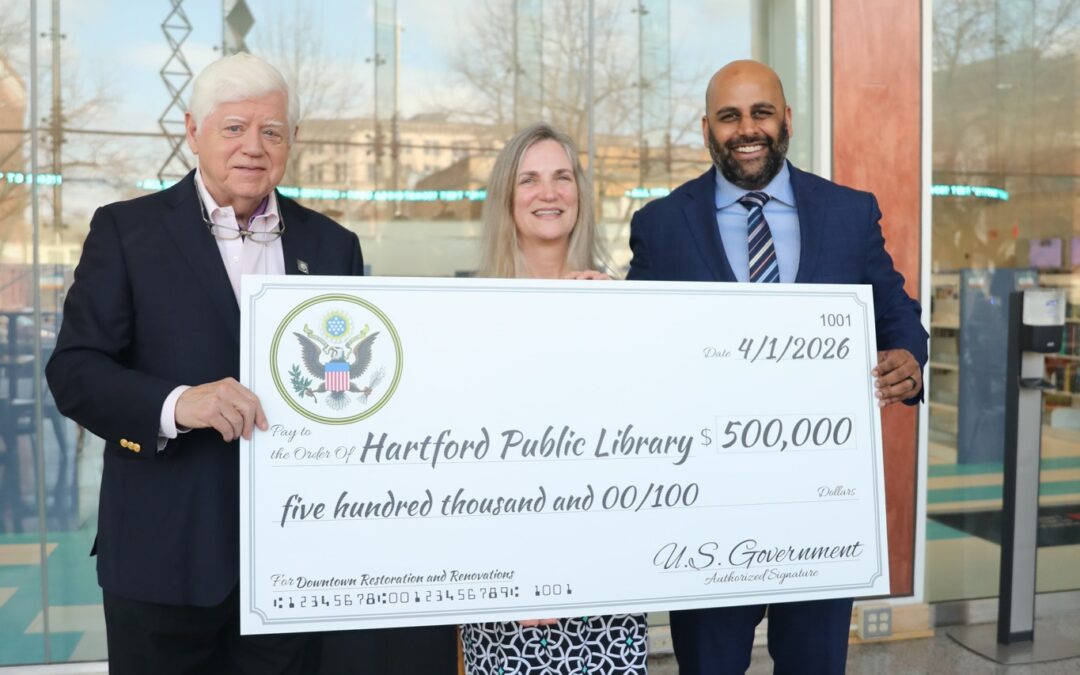 Impulso clave para Hartford: $500.000 para la Biblioteca Pública