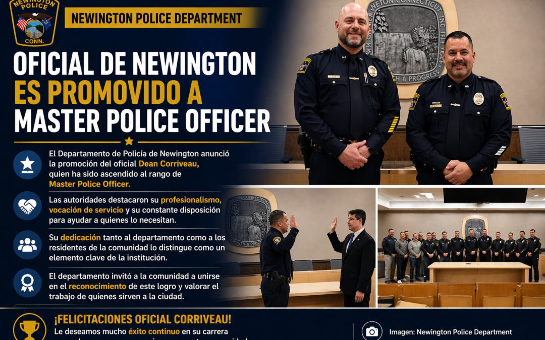 Oficial de Newington es promovido a Master Police Officer