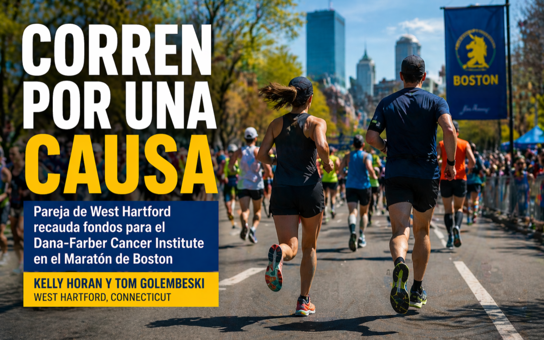 Pareja de West Hartford recauda fondos contra el cáncer corriendo en el Maratón de Boston