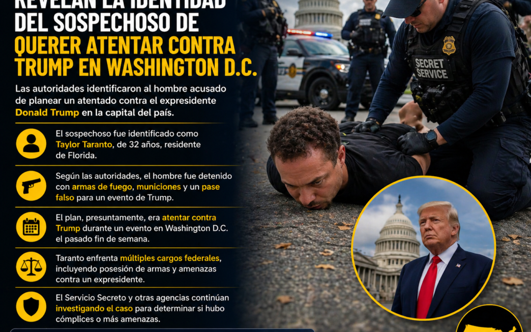 Revelan identidad de sospechoso que presuntamente intentó atentar contra donald trump en washington d.c.