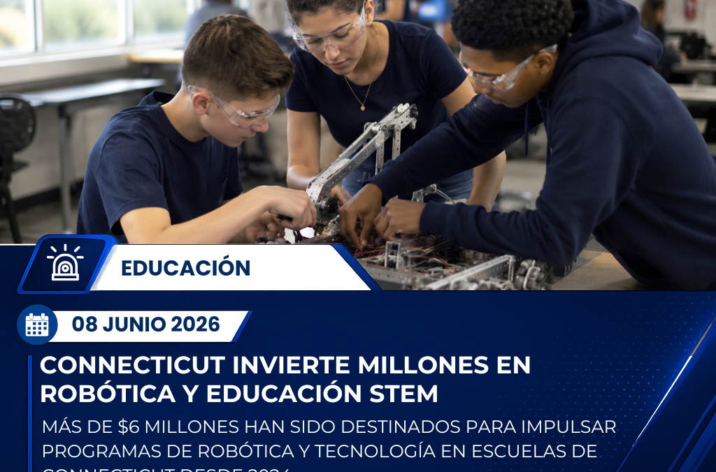 Connecticut invierte millones en robótica para preparar a jóvenes en carreras tecnológicas y de manufactura