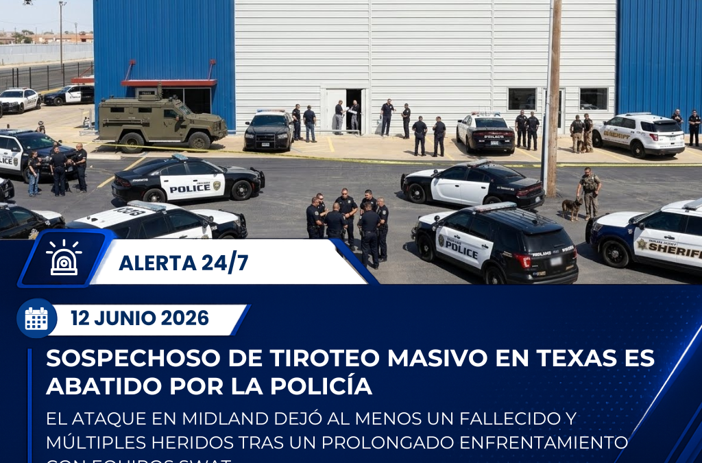 Sospechoso de tiroteo masivo en Midland, Texas, es abatido tras enfrentamiento con la policía