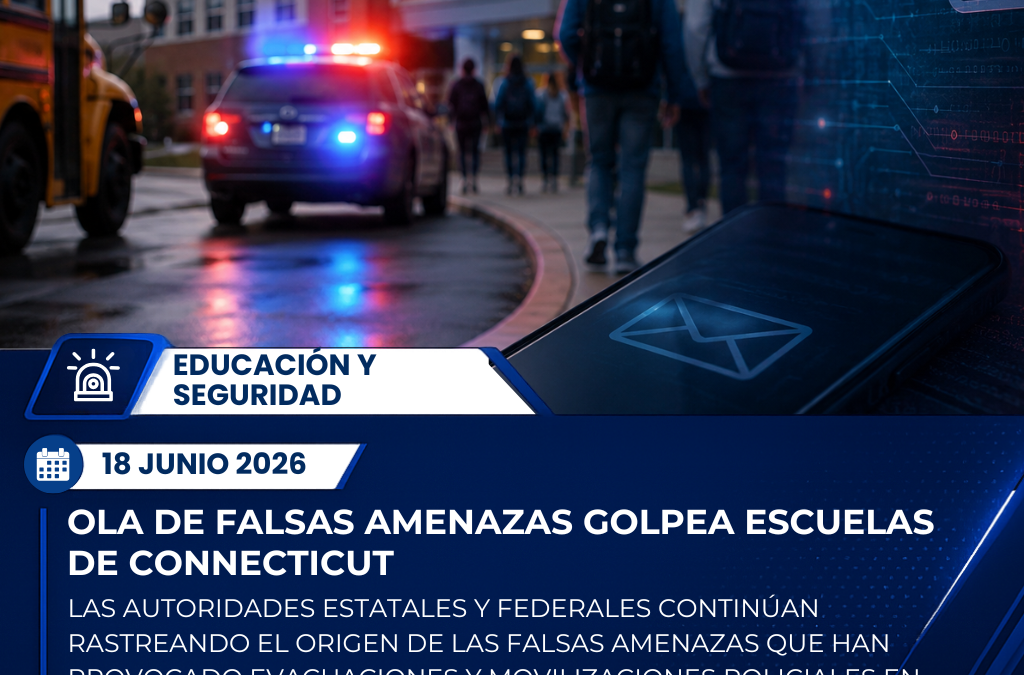 Escuelas de Connecticut enfrentan creciente ola de falsas amenazas y reportes de “swatting”