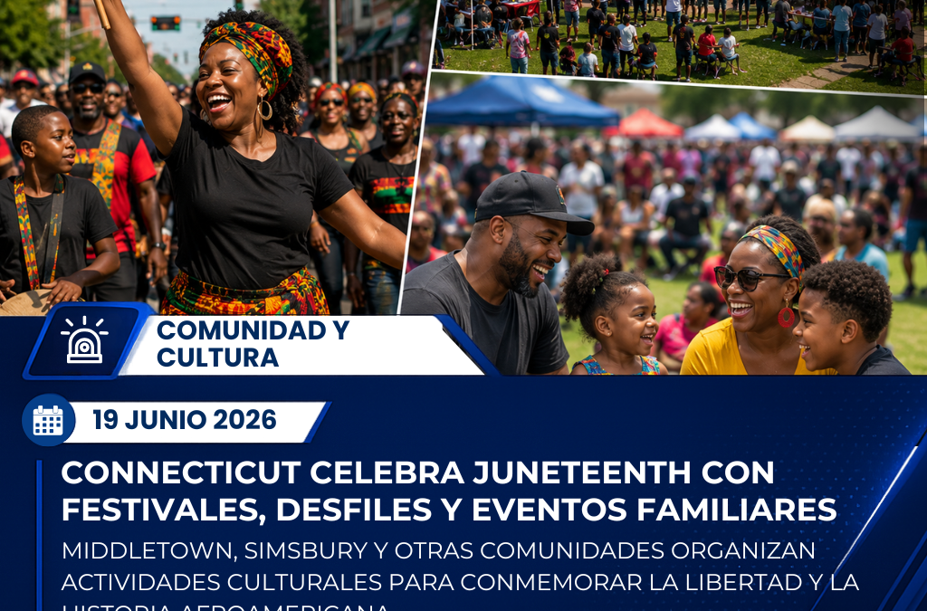 CONNECTICUT CELEBRA JUNETEENTH CON FESTIVALES, DESFILES Y EVENTOS FAMILIARES