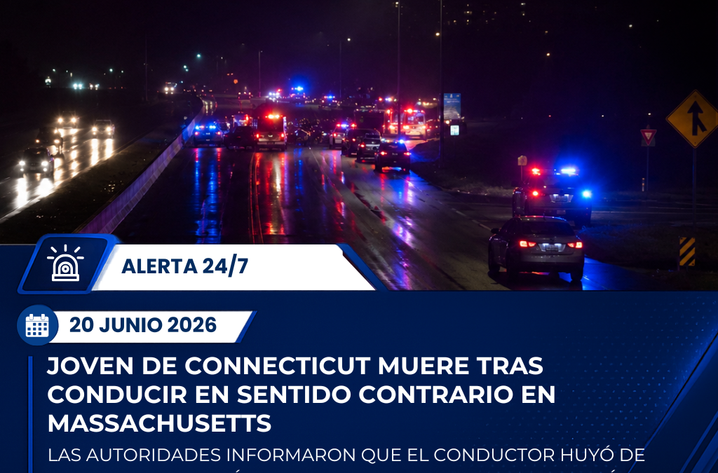 Joven de Connecticut muere tras huir de la policía y provocar choque frontal en Massachusetts