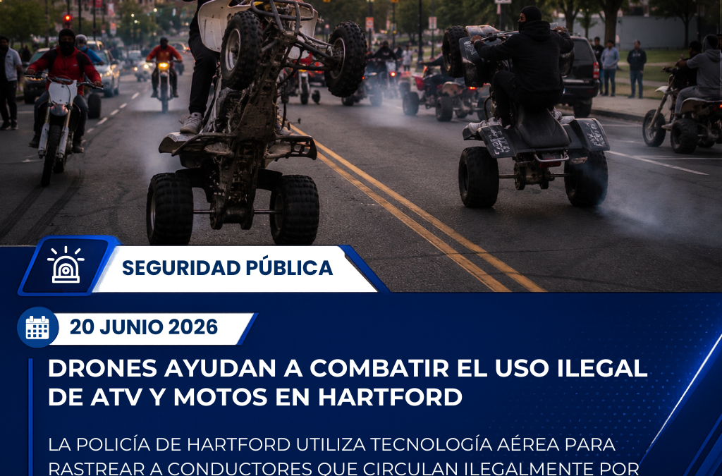 Policía de Hartford intensifica uso de drones para combatir vehículos todoterreno ilegales