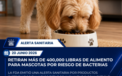 FDA alerta sobre retiro masivo de alimento para mascotas por riesgo de Listeria y Salmonella