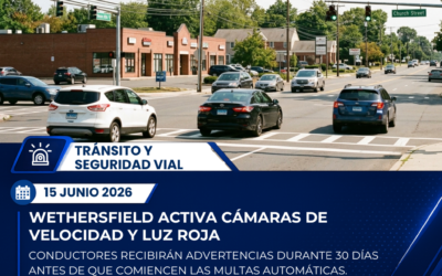 Wethersfield inicia periodo de advertencia para nuevas cámaras de velocidad y luz roja
