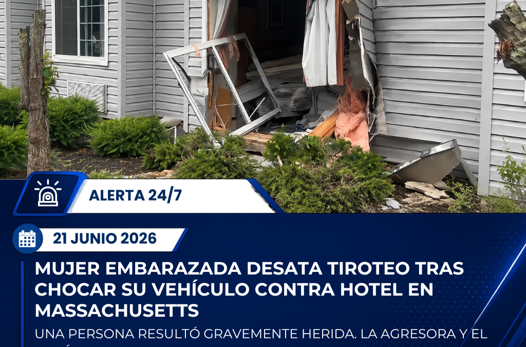 Mujer embarazada de ocho meses provoca tiroteo en hotel de Massachusetts; una persona resulta gravemente herida