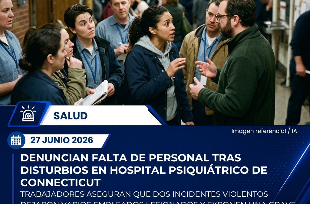 Trabajadores denuncian falta de personal tras violentos incidentes en hospital psiquiátrico para menores en Connecticut