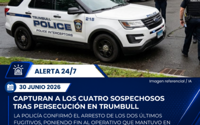 Policía captura a los cuatro sospechosos tras persecución que mantuvo en alerta a Trumbull