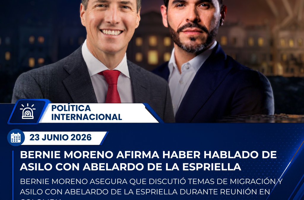 Bernie Moreno asegura que discutió temas de migración y asilo con Abelardo de la Espriella durante reunión en Colombia
