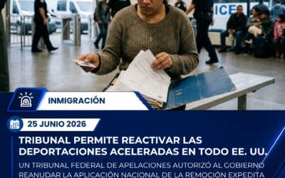 Tribunal de apelaciones autoriza reactivar las deportaciones aceleradas en todo Estados Unidos