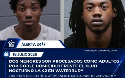 Procesan como adultos a dos adolescentes acusados del doble homicidio frente al club LA 42 en Waterbury
