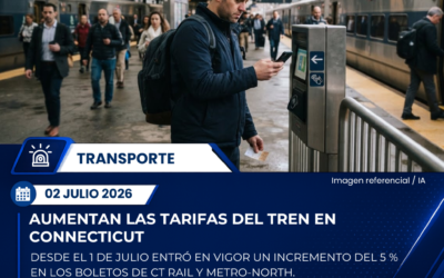 Entra en vigor aumento del 5 % en las tarifas de trenes en Connecticut