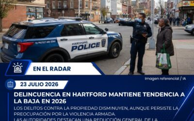 Hartford registra una disminución en la mayoría de los delitos durante 2026, según reporte oficial