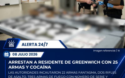 Arrestan a residente de Greenwich con arsenal de armas y cocaína durante operación encubierta en Nueva York