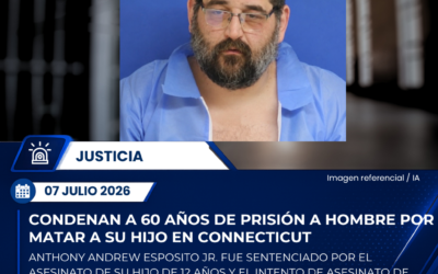 Condenan a 60 años de prisión a hombre que mató a su hijo e intentó asesinar a su hija en Branford